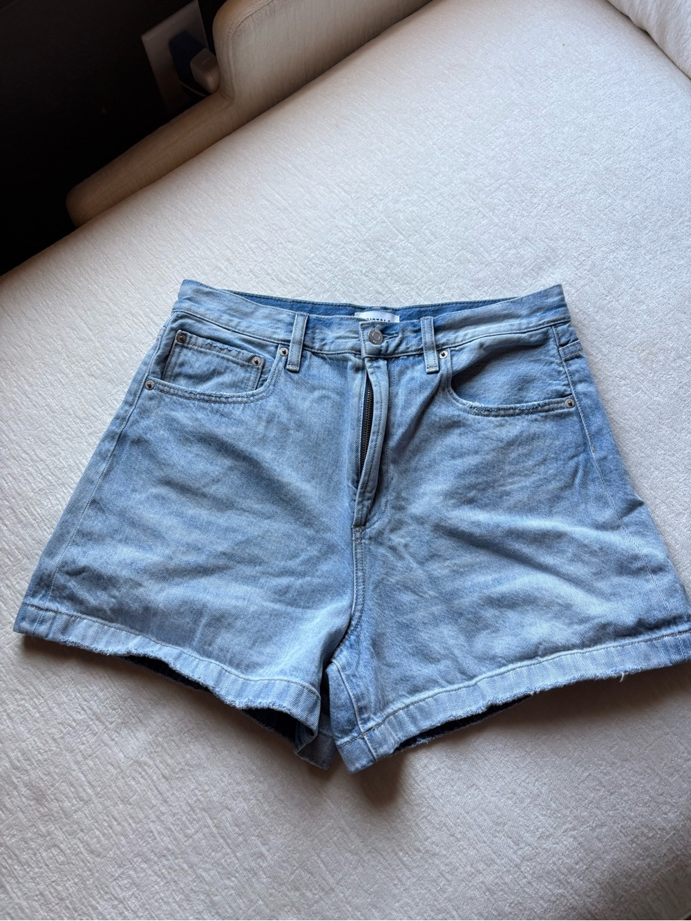 pistola Light Wash Denim Shorts